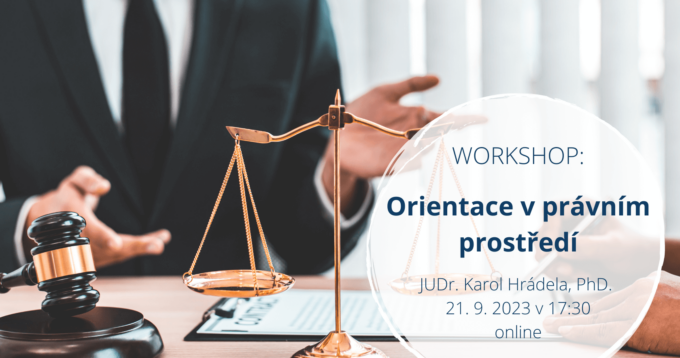 Online workshop Orientácia v právnom prostredí