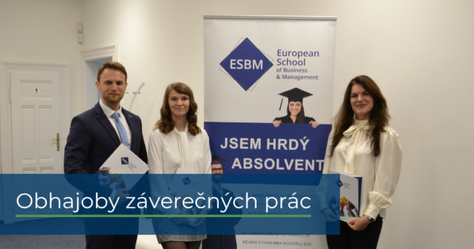 Študenti ESBM obhajovali svoje záverečné práce